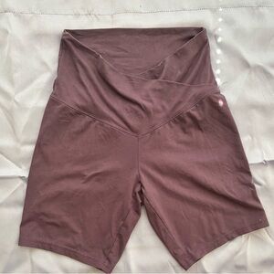 Wild Fable High-Rise Crossover Biker Shorts – Maroon, Size M